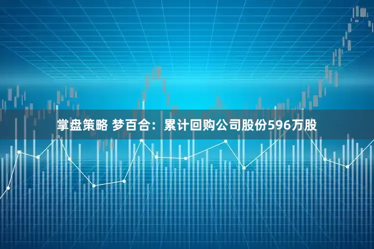 掌盘策略 梦百合：累计回购公司股份596万股
