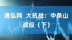 通弘网  大抗战：中条山战役（下）