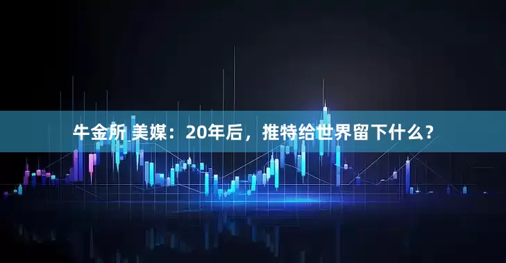 牛金所 美媒：20年后，推特给世界留下什么？